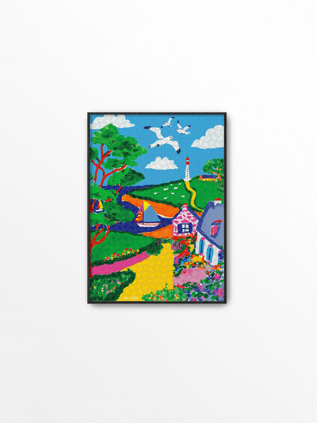 PUZZLE BZH 1000 PIECES - PIECE & LOVE  Multicolore , Maison Bensimon