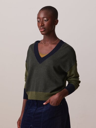 PULL ORSO  Militaire , Pr&ecirc;t-&agrave;-porter Bensimon