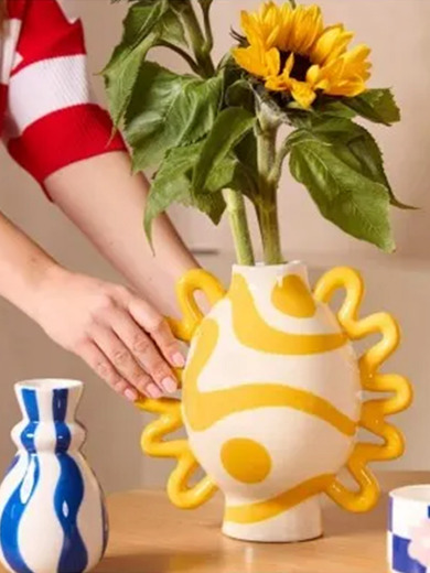 VASE CAROLINA - QUE RICO  Bleu , Maison Bensimon