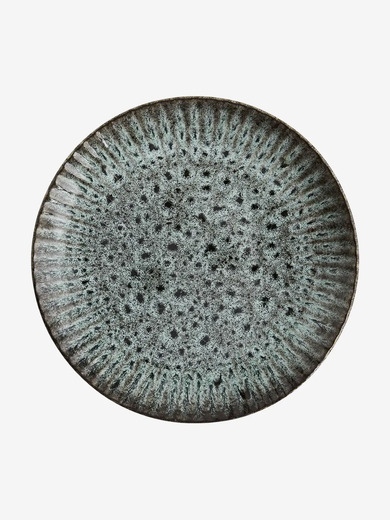 ASSIETTE STONEWARE T.S - MME STOLTZ  Bleu , Maison Bensimon