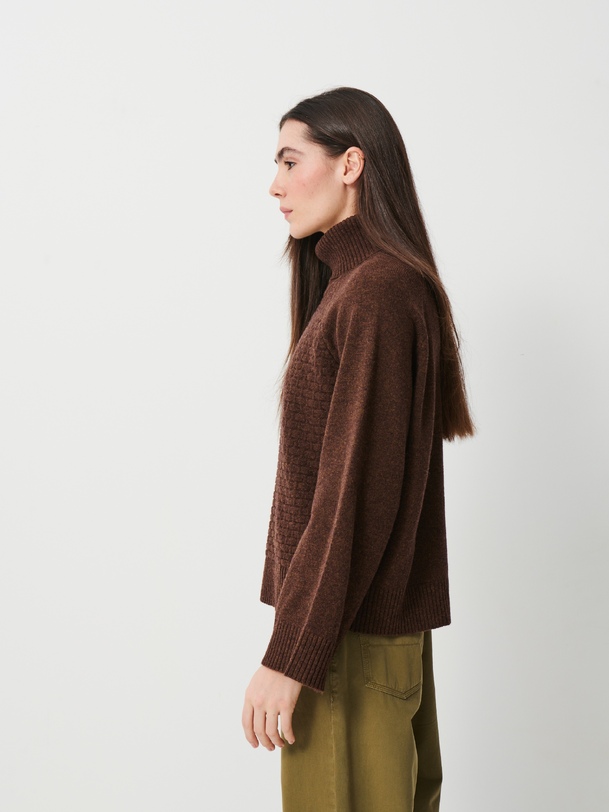 PULL MAGGY Cacao , Prêt-à-porter Bensimon