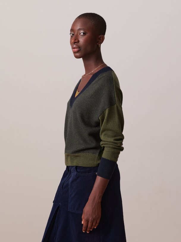 PULL ORSO  Militaire , Pr&ecirc;t-&agrave;-porter Bensimon
