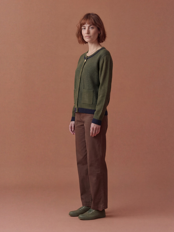 CARDIGAN JAMIE Militaire , Prêt-à-porter Bensimon