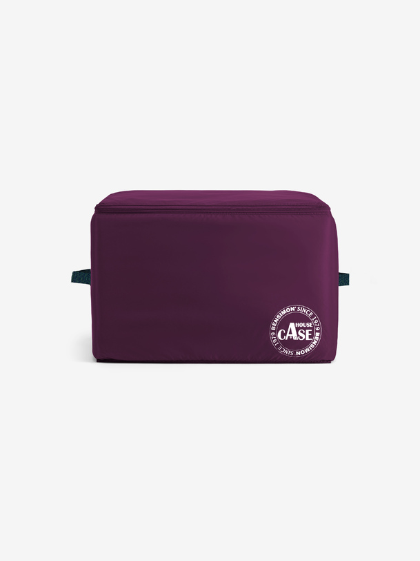 HOUSE CASE NYLON L  Aubergine , Maison Bensimon