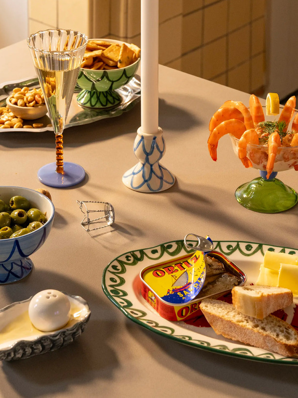 Plateau sirène shrimp - &KLEVERING Blanc , Maison Bensimon