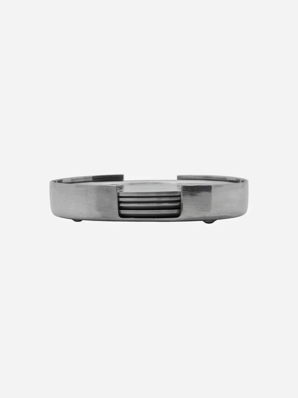 4 COASTERS CHROME - HOUSE DOCTOR Chrome , Maison Bensimon