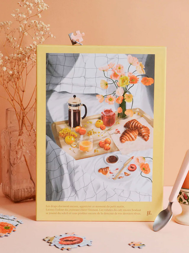 PUZZLE L'OREE DU MATIN 1000 PIECES - JOUR FERIE Beige , Maison Bensimon