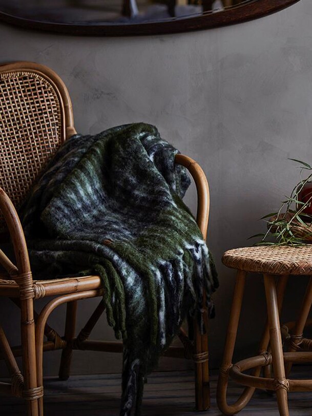 PLAID FRASSE 160X130 - AFFARI OF SWEDEN Vert , Maison Bensimon