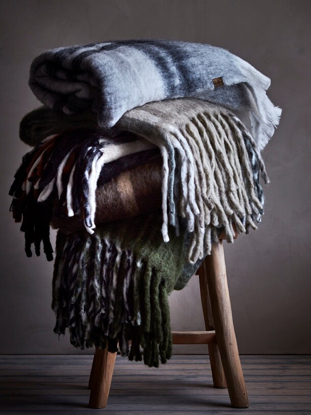 PLAID FRASSE 160X130 - AFFARI OF SWEDEN Vert , Maison Bensimon