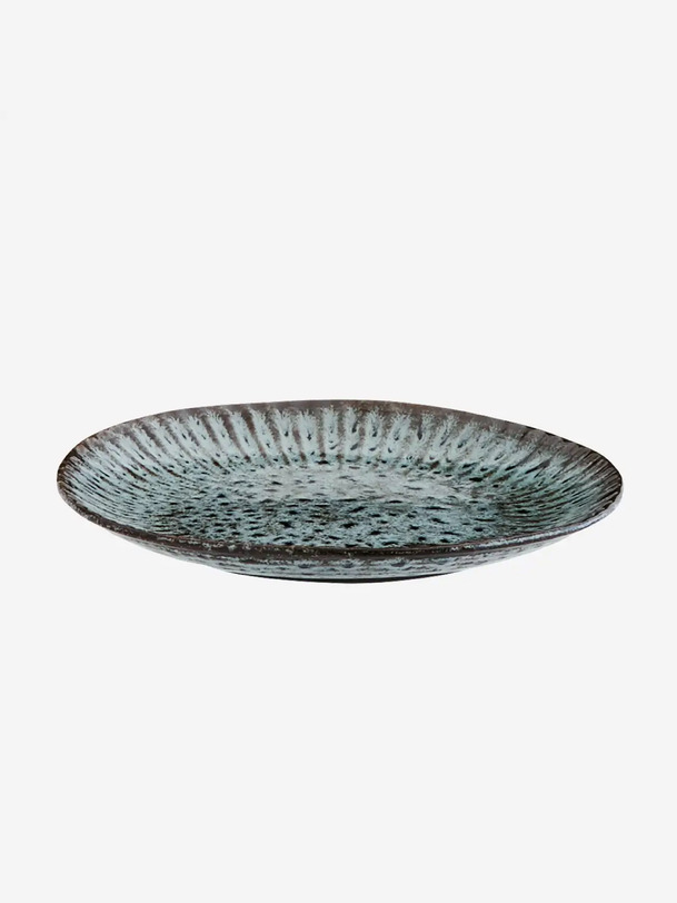 ASSIETTE STONEWARE T.S - MME STOLTZ Bleu , Maison Bensimon
