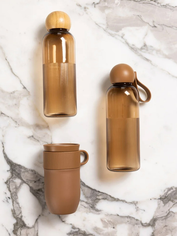 TURE WATER BOTTLE - SAGAFORMS Marron , Maison Bensimon