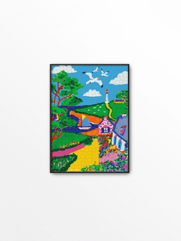 PUZZLE BZH 1000 PIECES - PIECE & LOVE Multicolore , Maison Bensimon