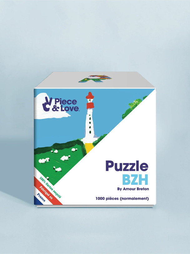 PUZZLE BZH 1000 PIECES - PIECE & LOVE Multicolore , Maison Bensimon