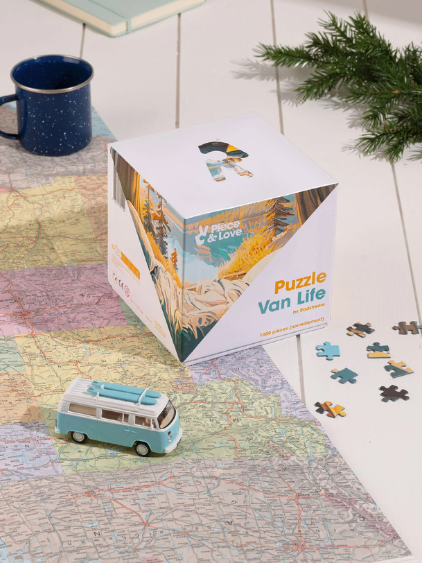 PUZZLE VAN LIFE 1000 PIECES - PIECE & LOVE Multicolore , Maison Bensimon