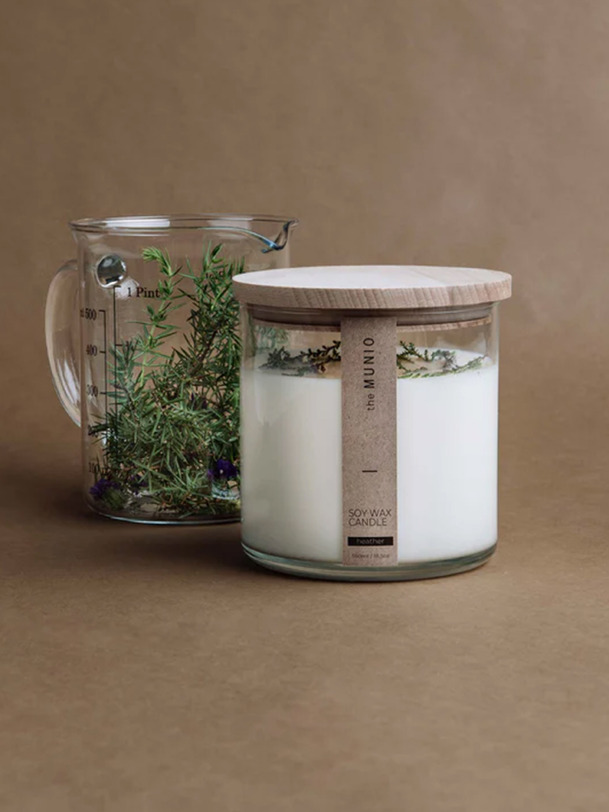BOUGIE JUNIPER & LIMONIUM 550ml - THE MUNIO Blanc , Maison Bensimon