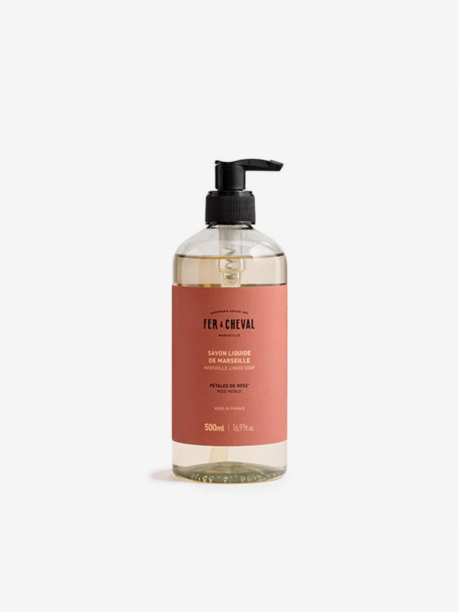SAVON LIQUIDE 500ML PÊTALE DE ROSE - FER A CHEVAL Rose , Maison Bensimon