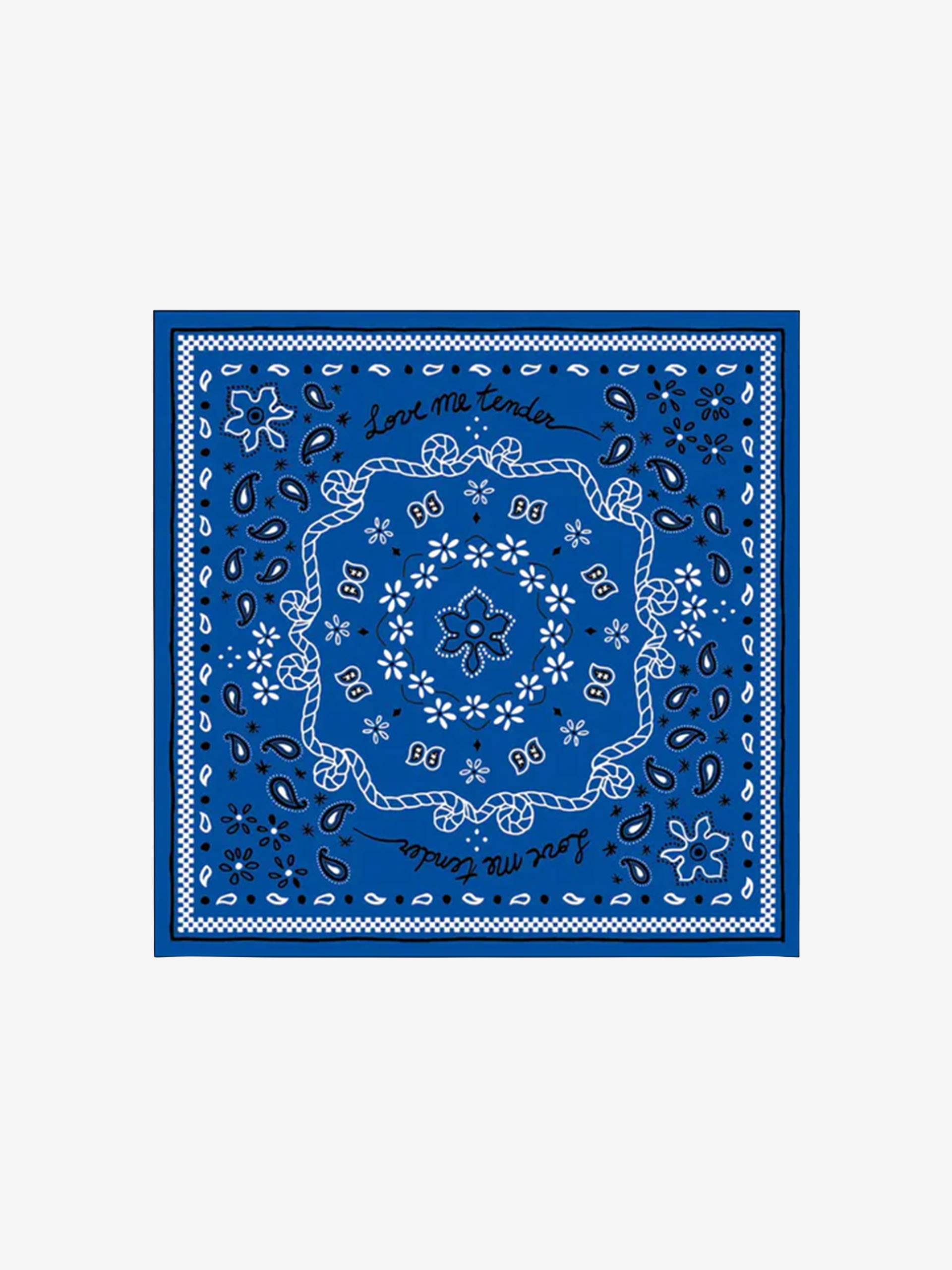 SERVIETTE PAPIER BANDANA - OPJET  Bleu , Maison Bensimon