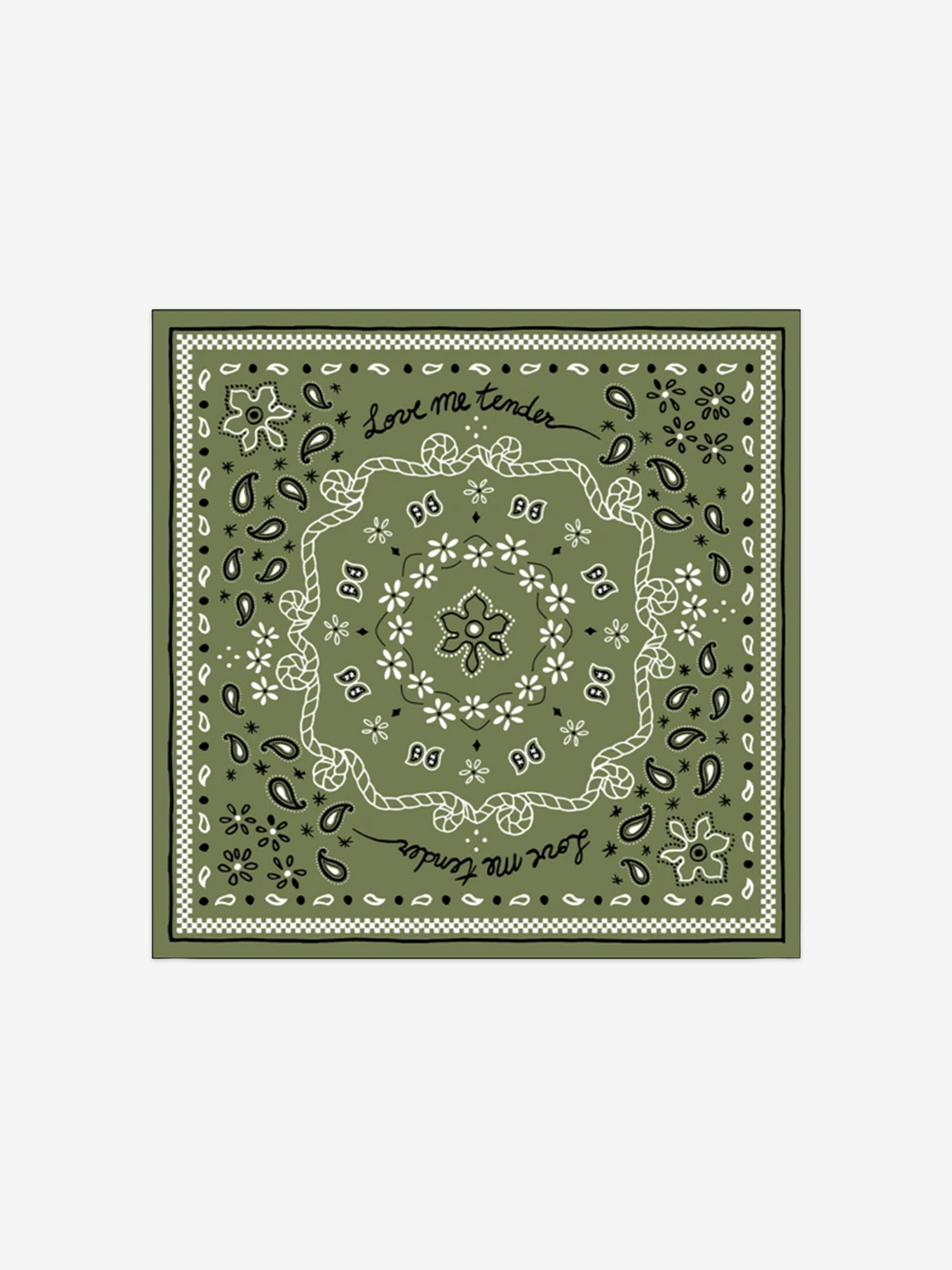 SERVIETTE PAPIER BANDANA - OPJET Kaki , Maison Bensimon