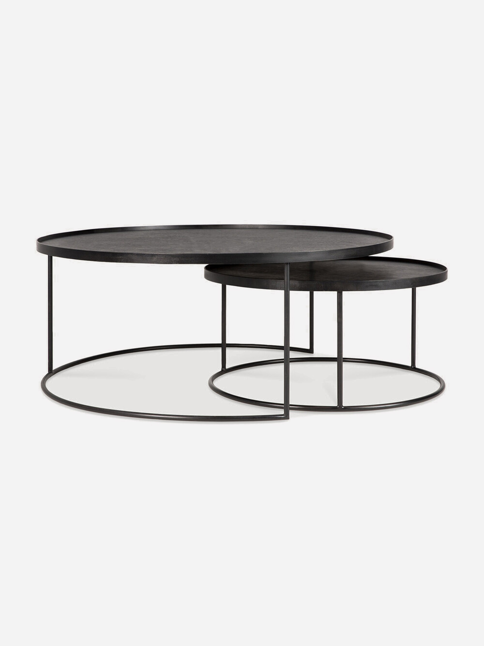 SET TABLES BASSES - ETHNICRAFT Noir , Maison Bensimon