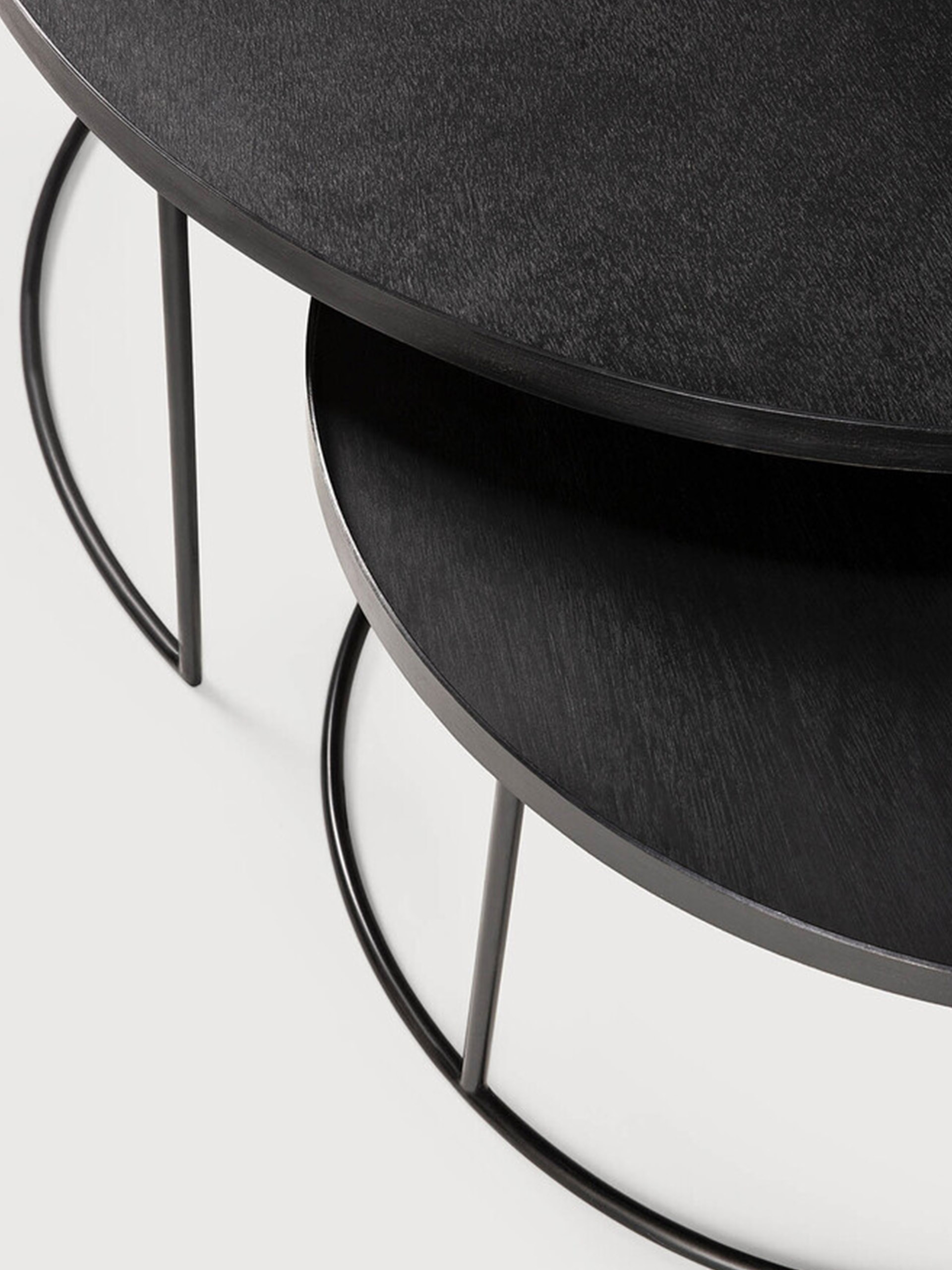SET TABLES BASSES - ETHNICRAFT Noir , Maison Bensimon