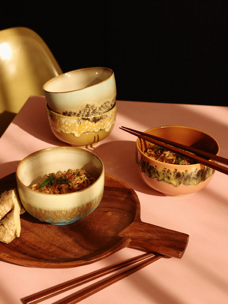 NOODLE BOWL 70s SUNBEAM - HK LIVING  Moutarde , Maison Bensimon