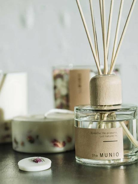 DIFFUSEUR ROSE 100ml - THE MUNIO  Transparent , Maison Bensimon