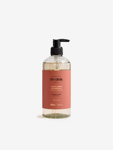 SAVON LIQUIDE 500ML P&Ecirc;TALE DE ROSE - FER A CHEVAL  Rose , Maison Bensimon
