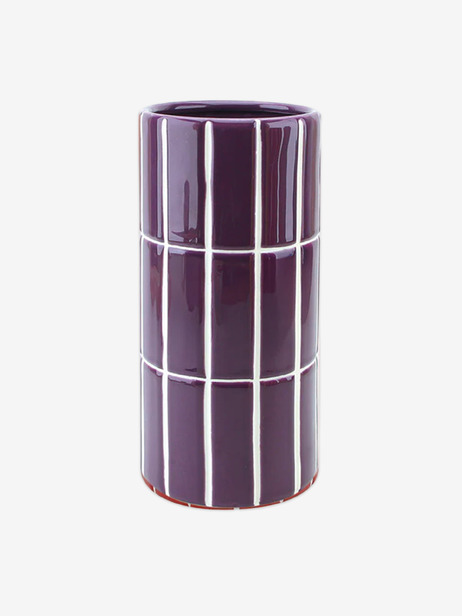 VASE CARRELAGE - OPJET  Violet , Maison Bensimon