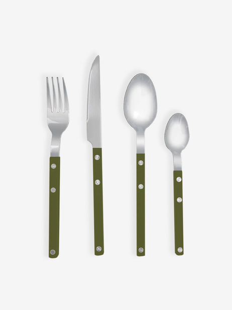SET DE 4 COUVERTS GUSTAVE - OPJET  Kaki , Maison Bensimon