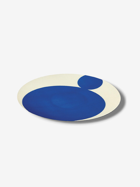 PLATEAU ARRONDI WAVE - GANGZAI  Bleu , Maison Bensimon