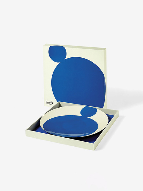 PLATEAU ARRONDI WAVE - GANGZAI  Bleu , Maison Bensimon