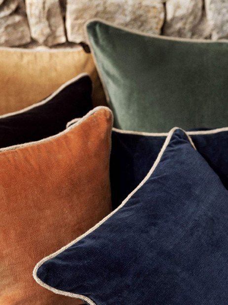COUSSIN NEW DELHI GOLD 45x45 - HAOMY  Gold , Maison Bensimon