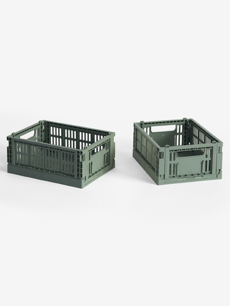SET DE 2 MINI CAISSES CRATE SAUGE - HAY  Sauge , Maison Bensimon