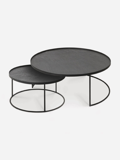SET TABLES BASSES  - ETHNICRAFT  Noir , Maison Bensimon