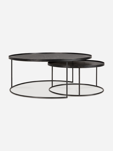 SET TABLES BASSES  - ETHNICRAFT  Noir , Maison Bensimon