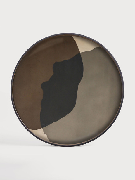 PLATEAU COMBINED DOTS - ETHNICRAFT  Noir , Maison Bensimon