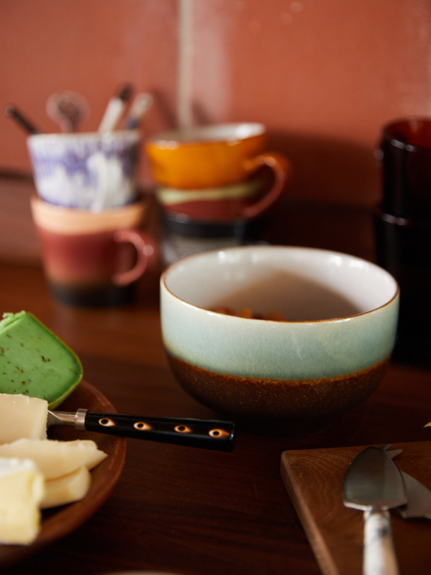 NOODLE BOWL 70s DEPTH - HK LIVING Bleu , Maison Bensimon