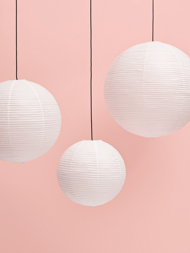 SUSPENSION PAPER SHADE DIAM50 - HAY Blanc , Maison Bensimon