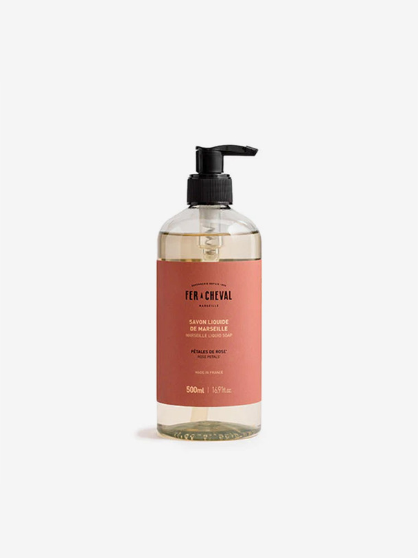 SAVON LIQUIDE 500ML PÊTALE DE ROSE - FER A CHEVAL Rose , Maison Bensimon