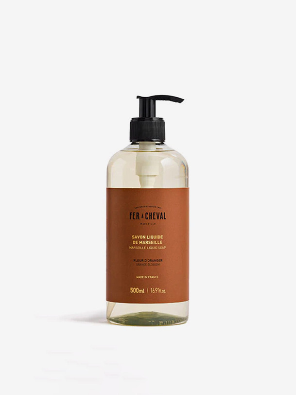 SAVON LIQUIDE 500ML FLEURS D'ORANGER - FER A CHEVAL Orange , Maison Bensimon