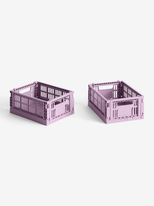SET DE 2 MINI CAISSES CRATE - HAY Rose , Maison Bensimon