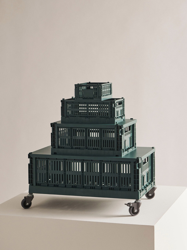 CAISSE CRATE DRAK GREEN T.L - HAY  Vert , Maison Bensimon