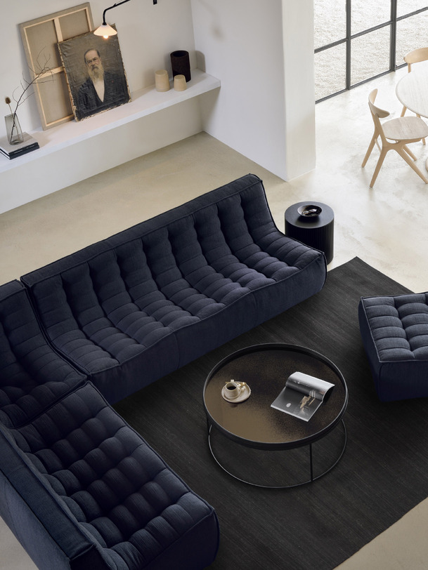 CANAPE N701 JACQUES DENEEF - ETHNICRAFT Graphite , Maison Bensimon