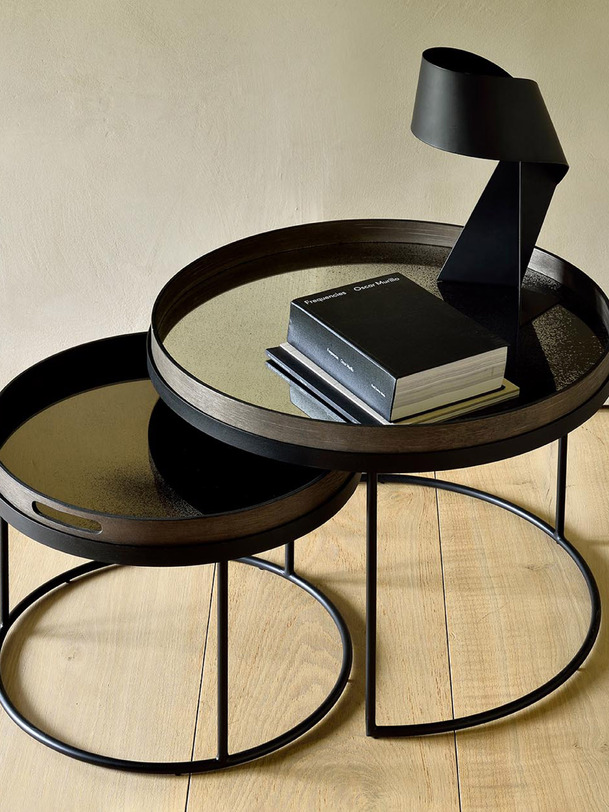 SET TABLES BASSES - ETHNICRAFT Noir , Maison Bensimon