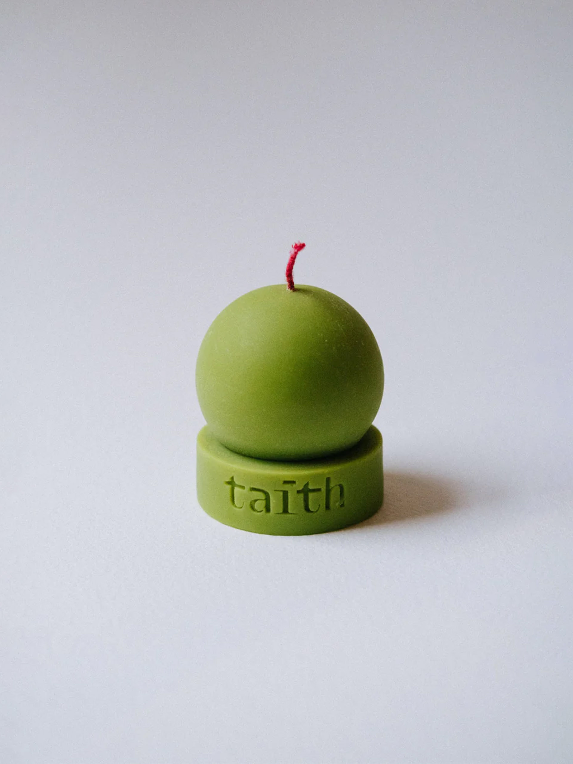 LU CANDLE GREEN - TAITH  Vert , Maison Bensimon