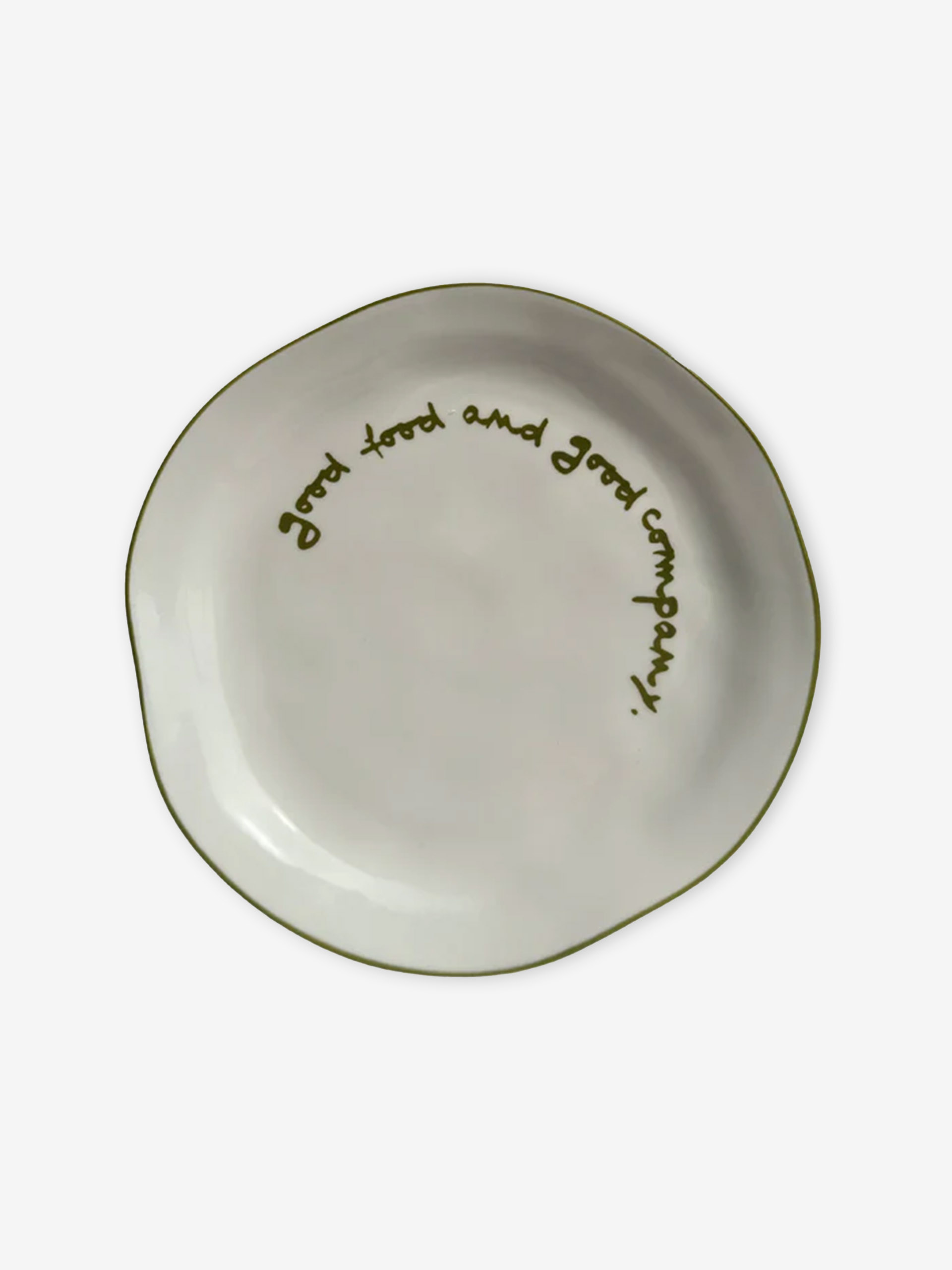 ASSIETTE GOOD FOOD GOOD COMPANY - THE ECLECTIC LIFESTYLE Vert , Maison Bensimon