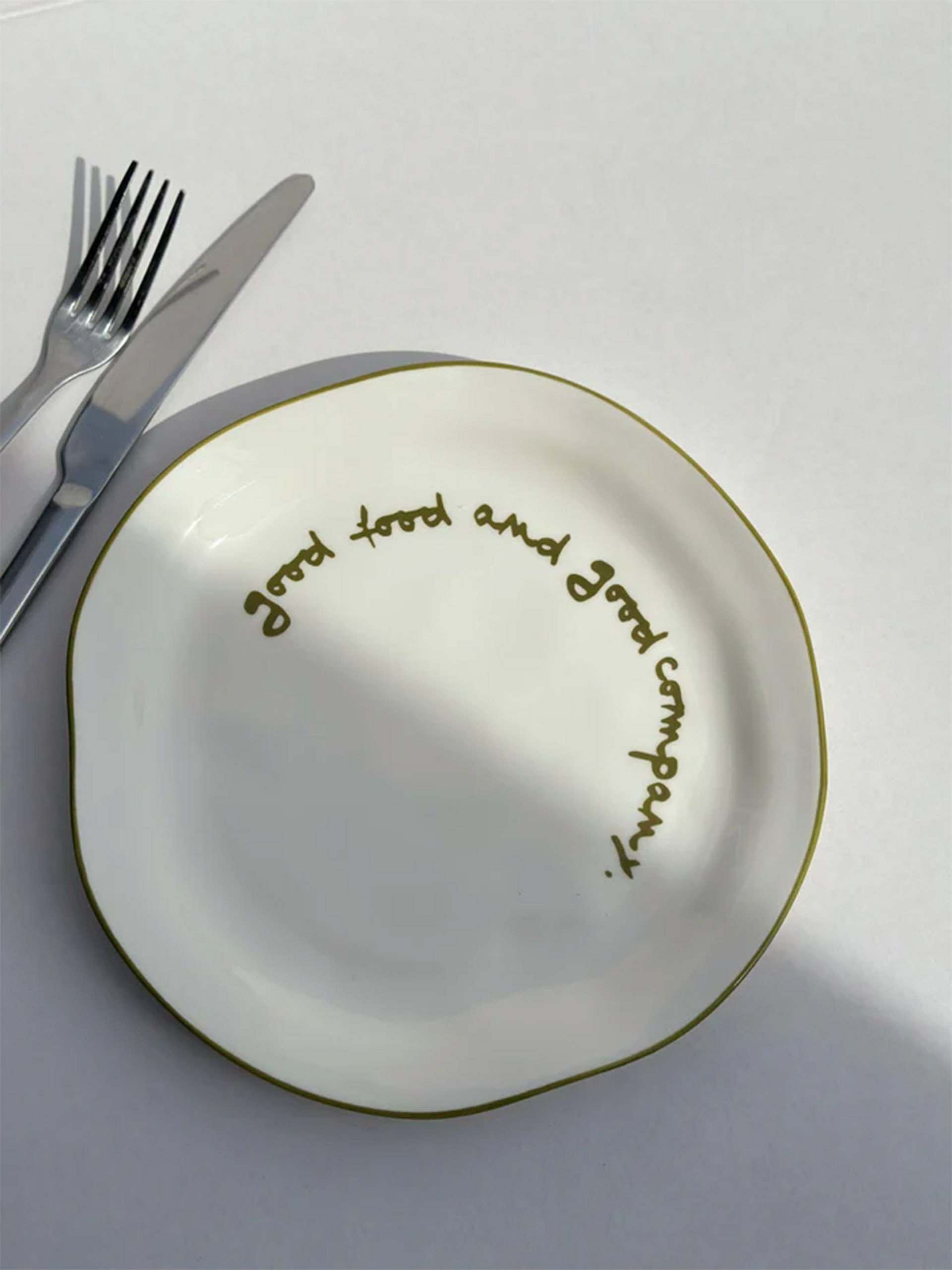 ASSIETTE GOOD FOOD GOOD COMPANY - THE ECLECTIC LIFESTYLE Vert , Maison Bensimon