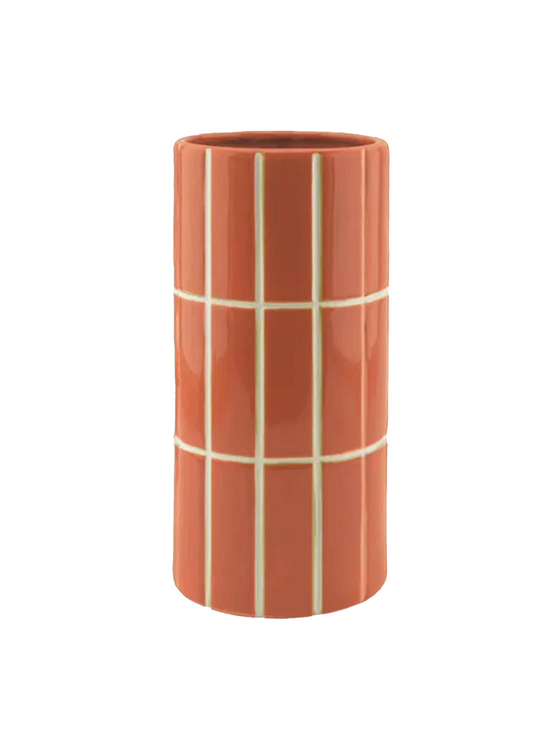 VASE CARRELAGE - OPJET  Orange , Maison Bensimon