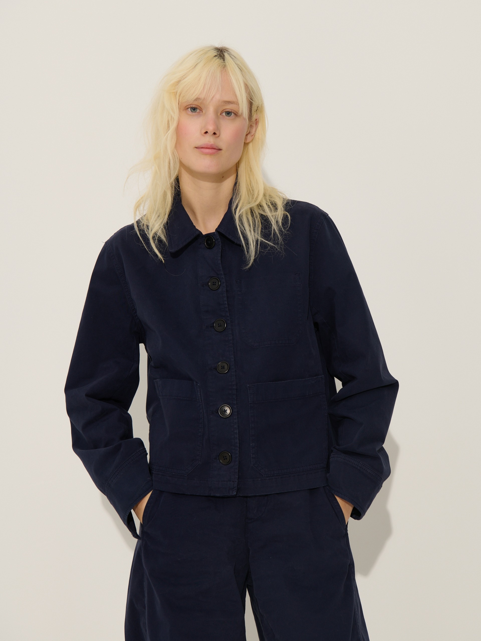 VESTE PARKER  Bleu nuit , Pr&ecirc;t-&agrave;-porter Bensimon