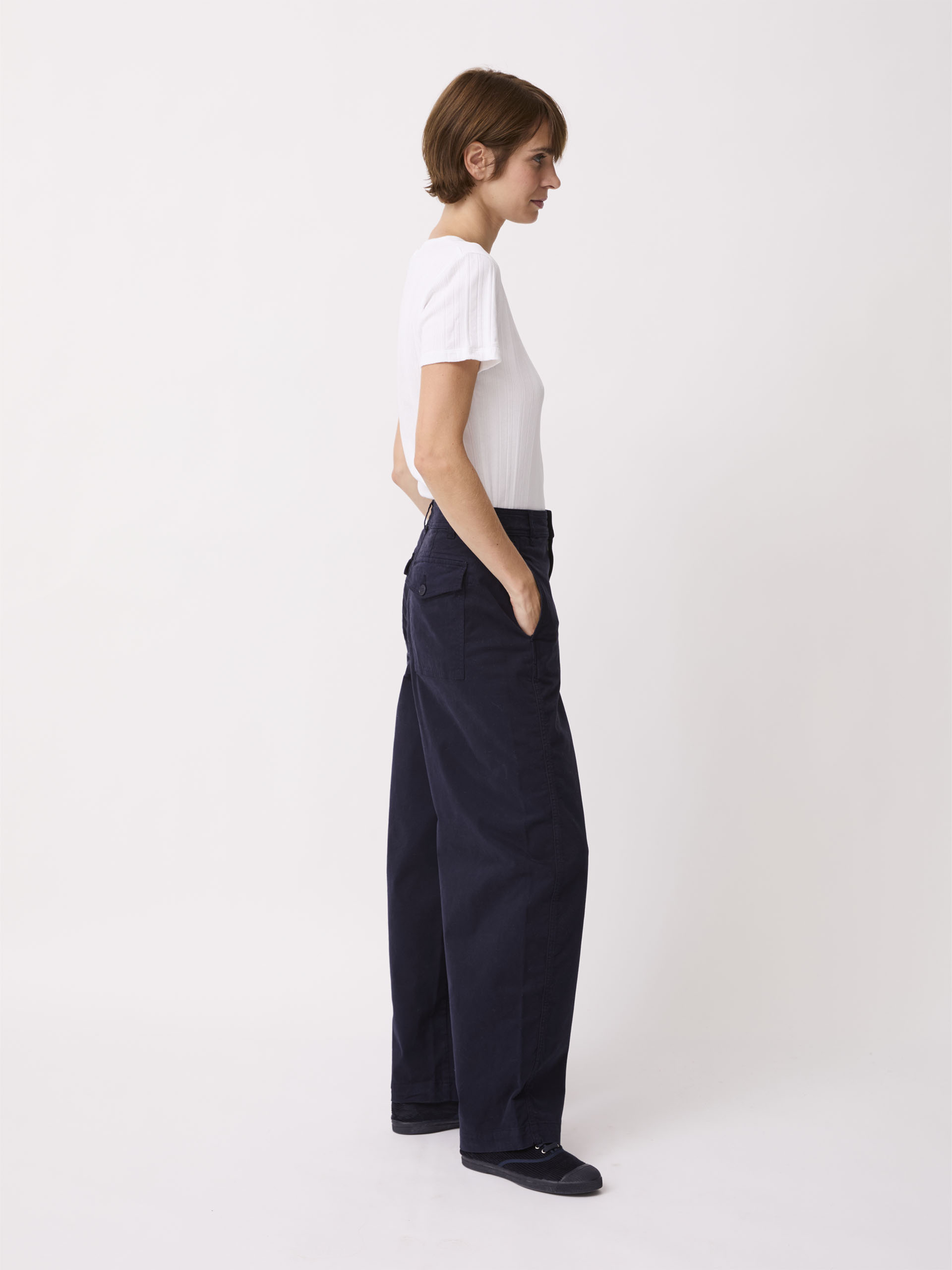 PANTALON PERINE  Bleu nuit , Pr&ecirc;t-&agrave;-porter Bensimon
